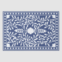 Inky Blue 2 Traditionell beninläggning decoupagepa