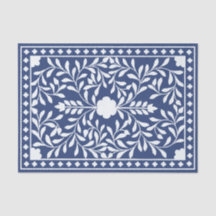 Inky Blue 2 Traditionell beninläggning decoupagepa