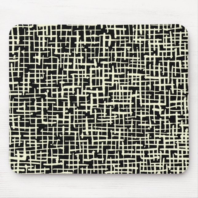 Inky Linjer - Cream on Black Musmatta (Framsidan)
