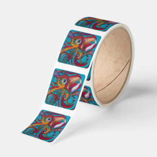 Inky Pop-dekal Fyrkantigt Klistermärke