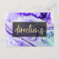 Inky Stänk Lila Marble and Gold foil Directions
