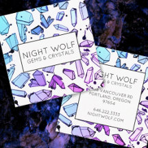 Inky Watercolor Quartz Crystals Magic Mönster