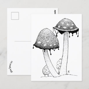 Inkycap Vykort