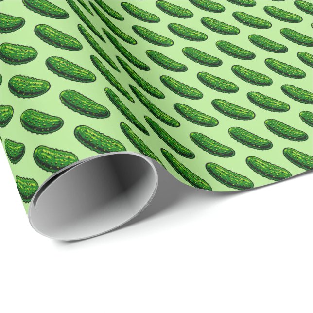 Inlagda gurkor presentpapper (Rullad Hörn)