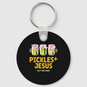 Inlagda Jesus Salta Och Räddade Roliga Jesus Inlag Nyckelring