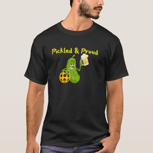 Inlagda och stolta, Pickleball- kul T Shirt (Framsida)