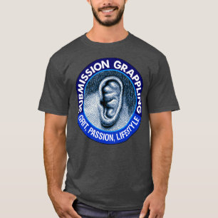 Inlämnande av grappler cauliblommear jiu jitsu jud t shirt
