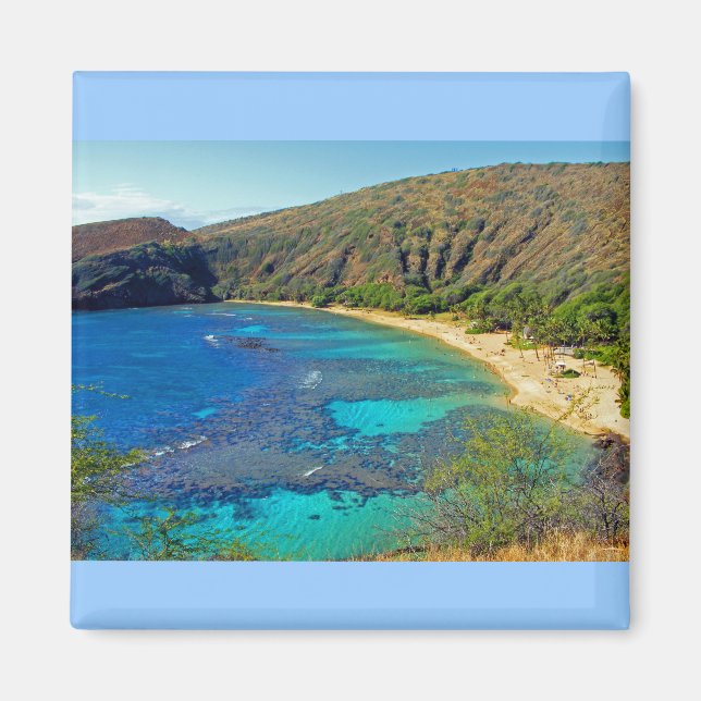 Inland, Hanauma Bay 4, Honolulu, Oahu Magnet (Framsidan)
