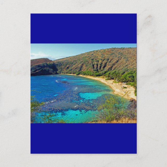 Inland, Hanauma Bay 4, Honolulu, Oahu Vykort (Framsida)