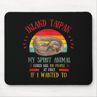 Inland Taipan-orm som säger presentkvadrat män kvi Musmatta