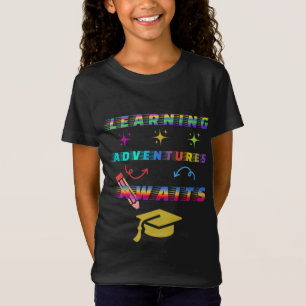 Inlärning i Äventyr i väntan på första skoldagen T Shirt