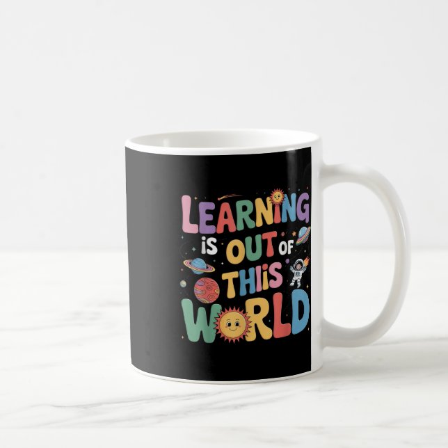 Inlärningen är ur det här solsystemet Bokar L Kaffemugg (Höger)