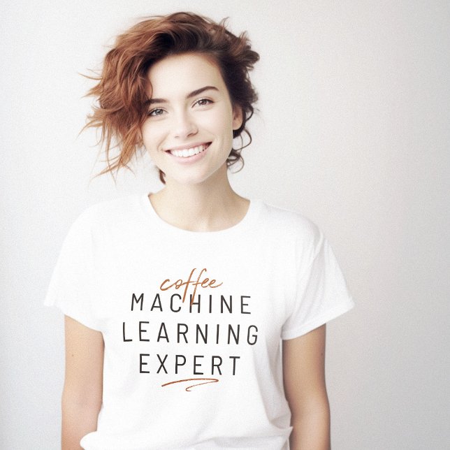 Inlärningsexpert för kaffe Maskin T Shirt (Coffee Machine Learning Expert T-Shirt)