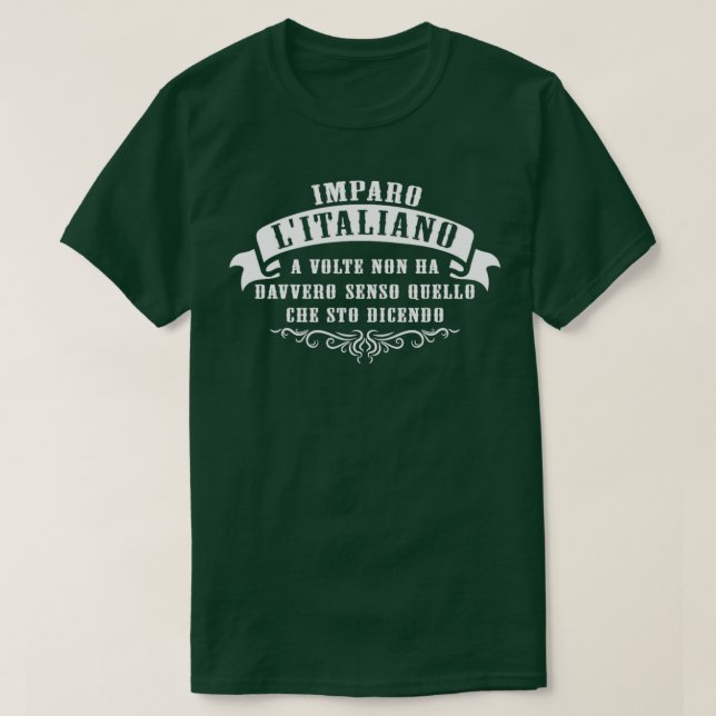 Inlärningsitalienska T Shirt (Design framsida)