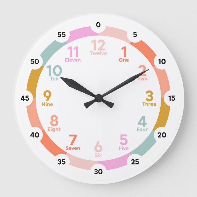 Inlärningsklockan - färsk bryggning stor klocka (Framsida)