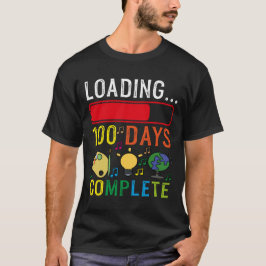 Inläsning av 100 dagar slutförd t shirt
