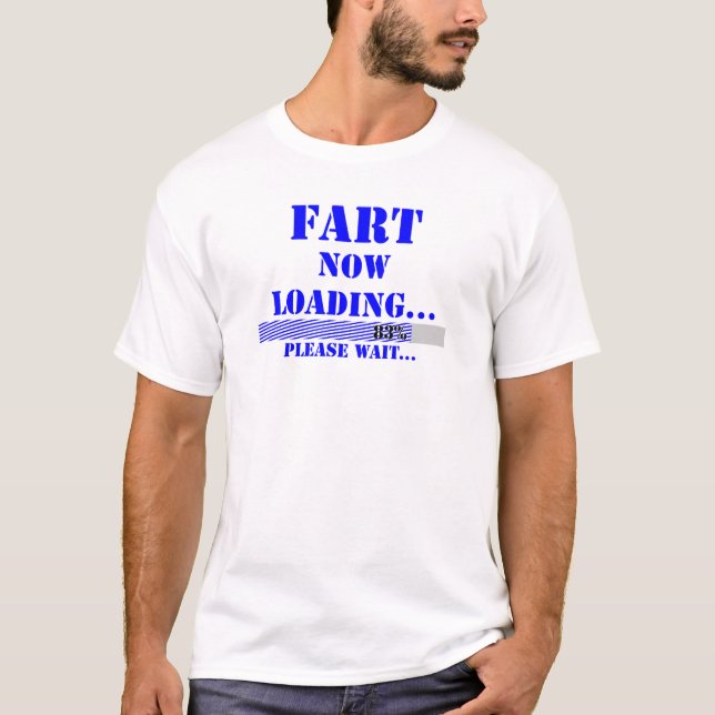 Inläsning av första delen av datorn väntar tee shirt (Framsida)