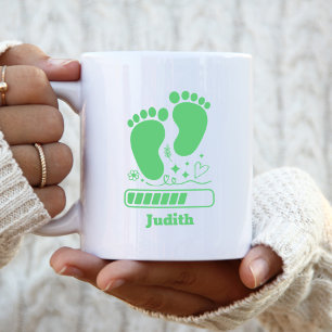 Inläsning av grönt Baby Kaffemugg
