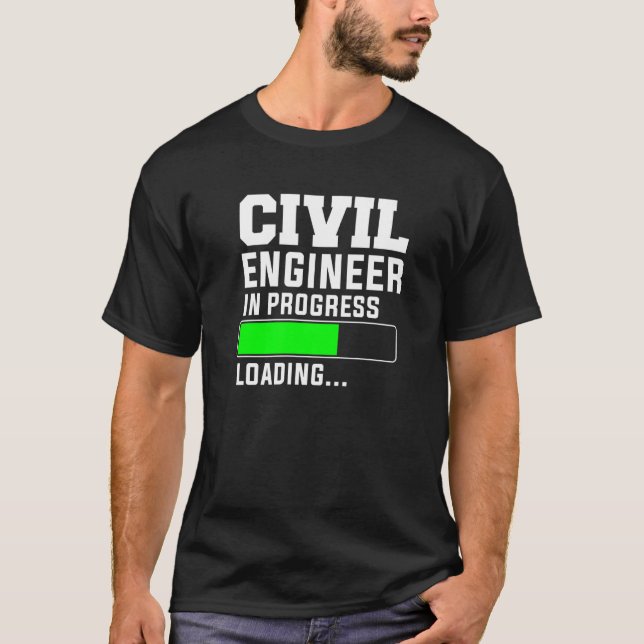 Inläsning av Ingenjör pågår T Shirt (Framsida)