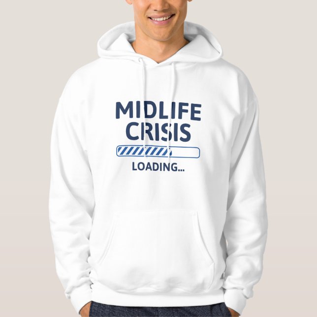Inläsning av Midlife-kris Hoodie (Framsida)