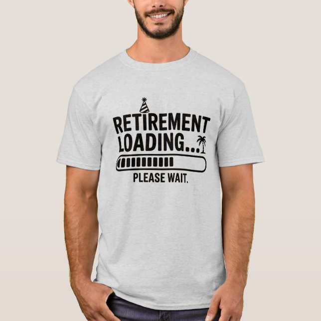 Inläsning av pension väntetid T-Shirt (Framsida)