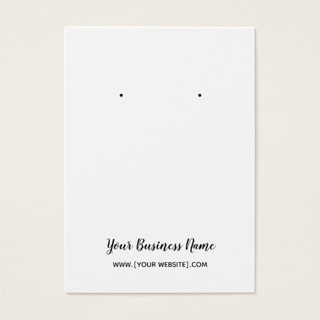 Inläsningskort för Anpassningsbar av elegant-skrip Visitkort (Framsidan)