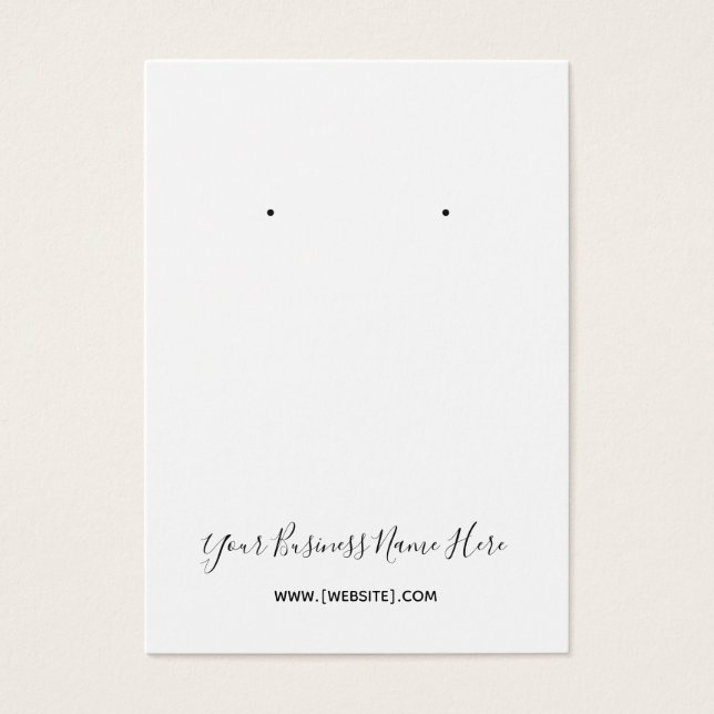 Inläsningskort för Anpassningsbar av elegant-skrip Visitkort (Framsidan)