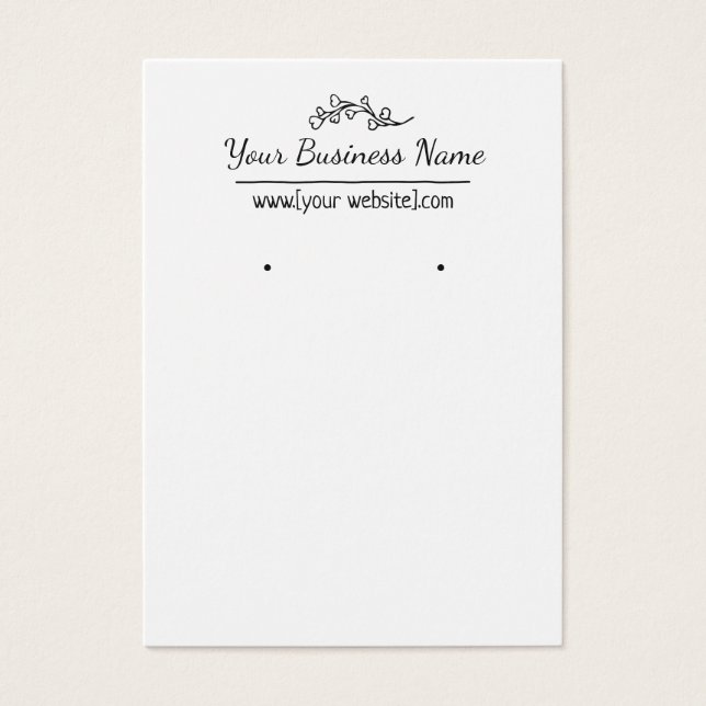 Inläsningskort för Anpassningsbarna Hand plockade  Visitkort (Framsidan)