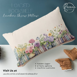 Inläst bokshelf Lumbar Dekorativ kudde