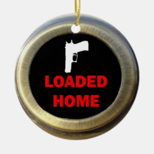 Inläst Gun Home Julgransprydnad Keramik