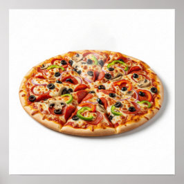 Inläst Pizza Poster