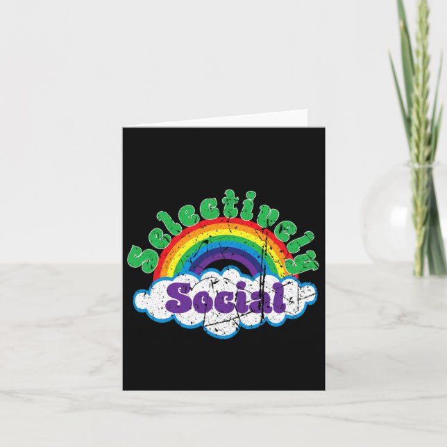 Inleda selektiv medvetenhet om psykisk Social Kort (Framsida)