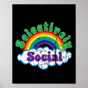 Inleda selektiv medvetenhet om psykisk Social Poster
