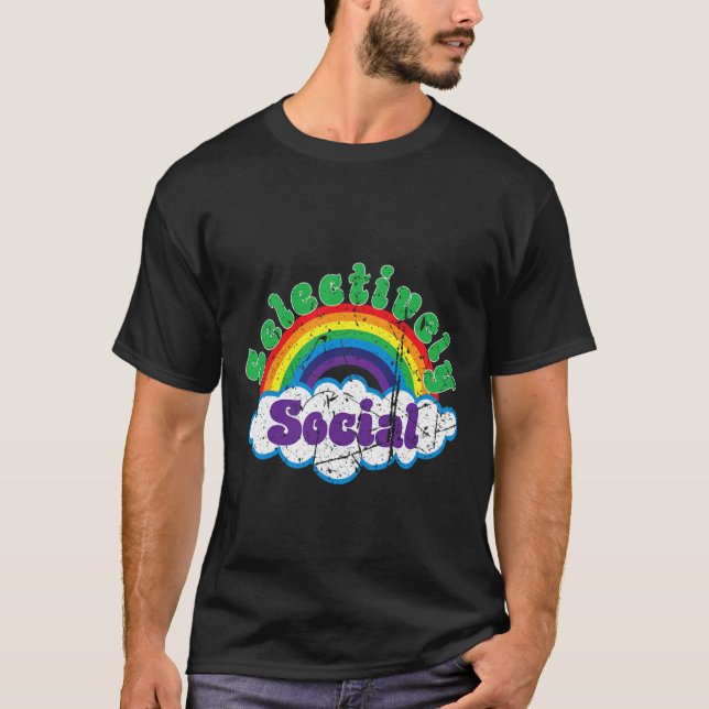 Inleda selektiv medvetenhet om psykisk Social T Shirt (Framsida)