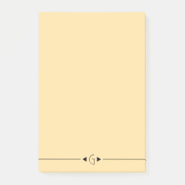 Inledande anteckningsblock post-it block