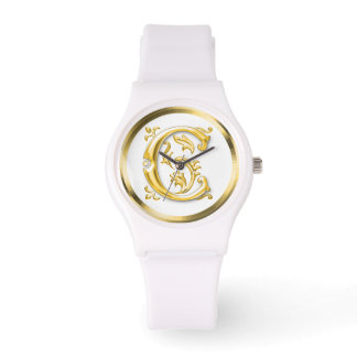 Inledande Brev C-Snyggt Girly Designer Armbandsur
