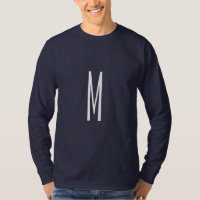 Inledande Brev Monogram Modern marinblå Stil