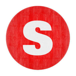 Inledande Brev Monogram Modern Stil Red White