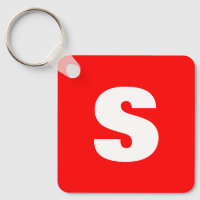 Inledande Brev Monogram Modern Stil Red White
