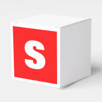 Inledande Brev Monogram Modern Stil Red White