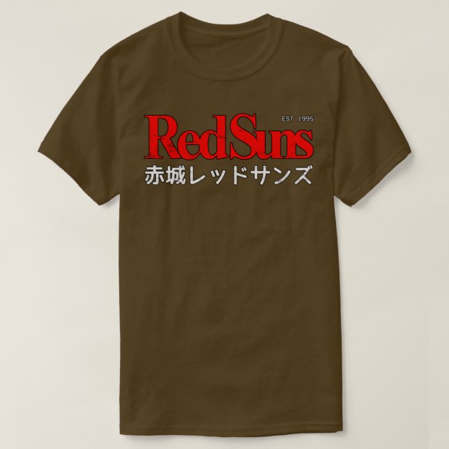 Inledande D Akagi RedSuns-logotyp T Shirt (Design framsida)