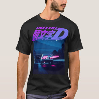 Inledande D Neon AE86 Classic T Shirt