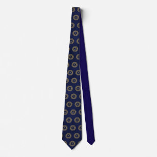 Inledande en gyllene Damask Classic Mönster Slips