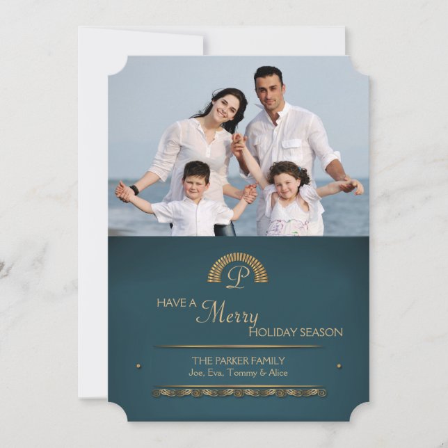 Inledande fotokort för Guld Helgdag Julkort (Framsida)