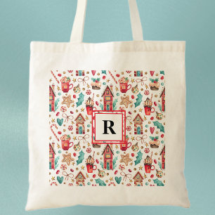 Inledande, julsötare Magic Houses Tote Bag Tygkasse