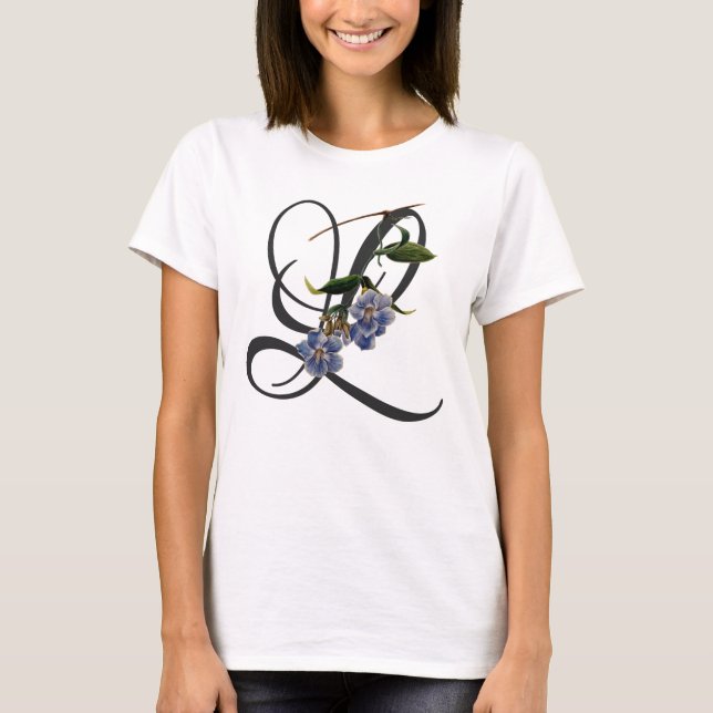Inledande L, Vintage Laurel Clockvine T-Shirt (Framsida)