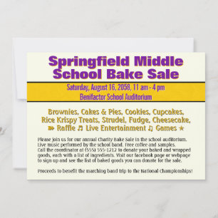 Inledande meddelande om försäljning av kassamateri inbjudningar