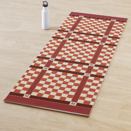 Inledande monogram rost-Orange för Namn har kontro