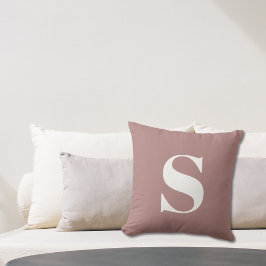 Inledande monogrammed utomhusfyllning av Desert Ro Kudde