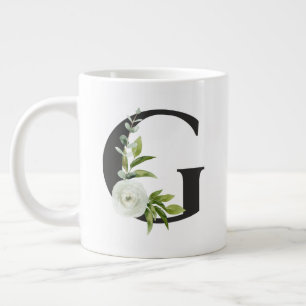 Inledande Mugg med Blommigten Brev G-Vår Jumbo Mugg